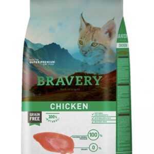 Bravery gato kitten - pollo 2kg